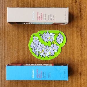 Glossier Limited Edition Swiss Miss Balm Dotcom & Coconut Balm Dotcom